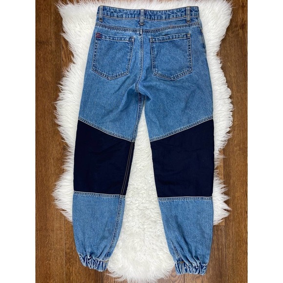 Urban Outfitters BDG Size 25 Colorblock Denim Joggers - Picture 3 of 8